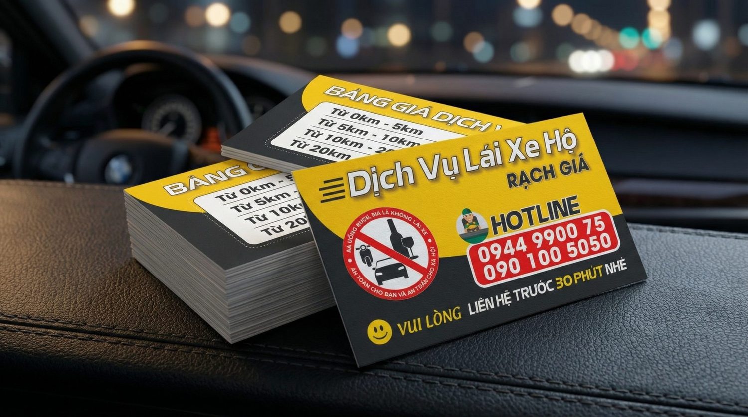 Danh thiếp — kết quả khóa 7 Ngày Thành Thạo Corel