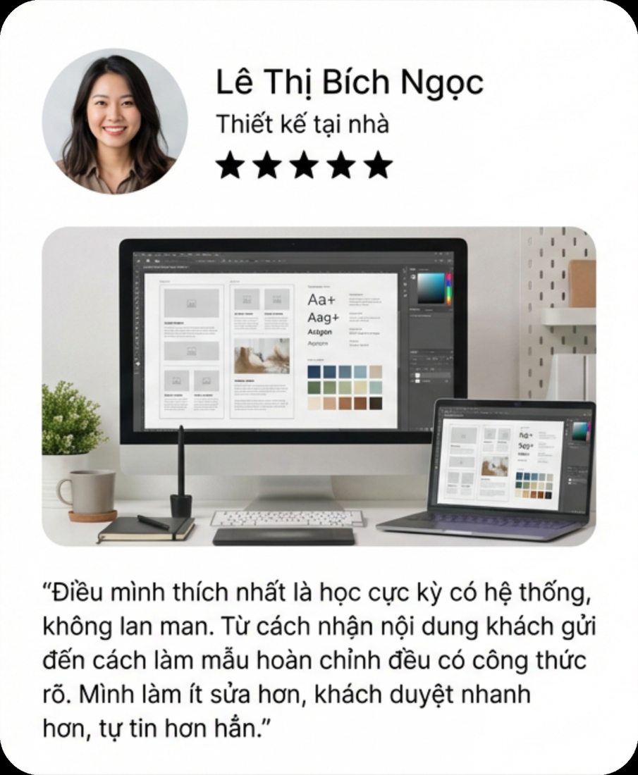 Phản hồi học viên khóa Corel 8