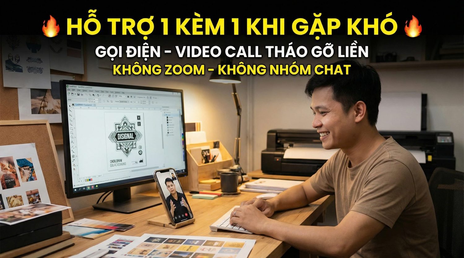 Hỗ trợ học viên 1-1 qua Zalo và gọi video
